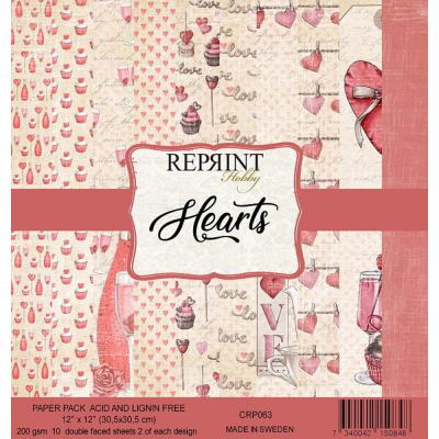 Reprint Hearts Designpapiere - Paper Pack